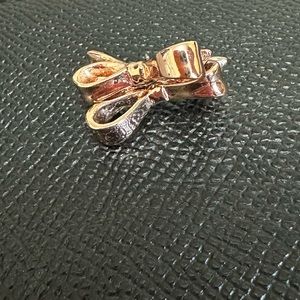Kate Spade Rose Gold Bow Earrings with Backings